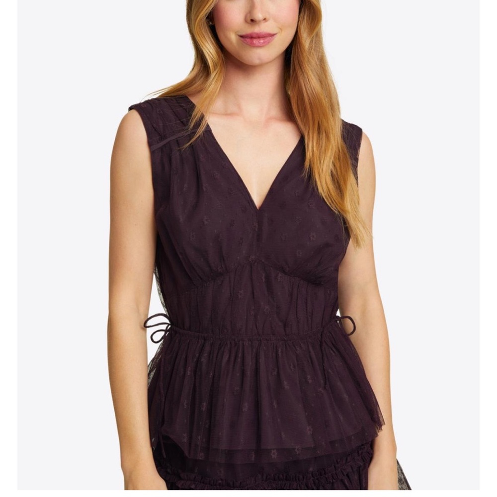 Draper James Dark Purple Tank Top